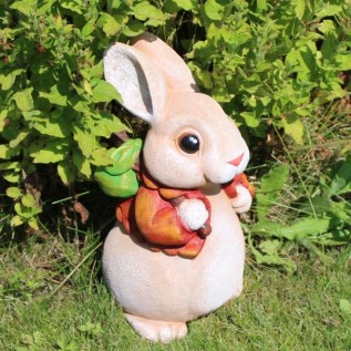 Садовая фигура "Кролик Пу" пухлик бежевый