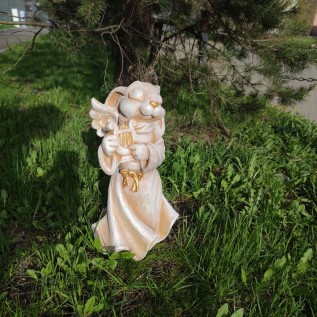 Садовая фигура "Зайка ангел Алирия" 
