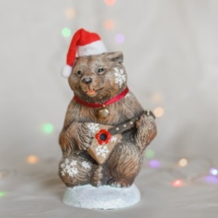 Фигура "Медведь с балалайкой новогодний"